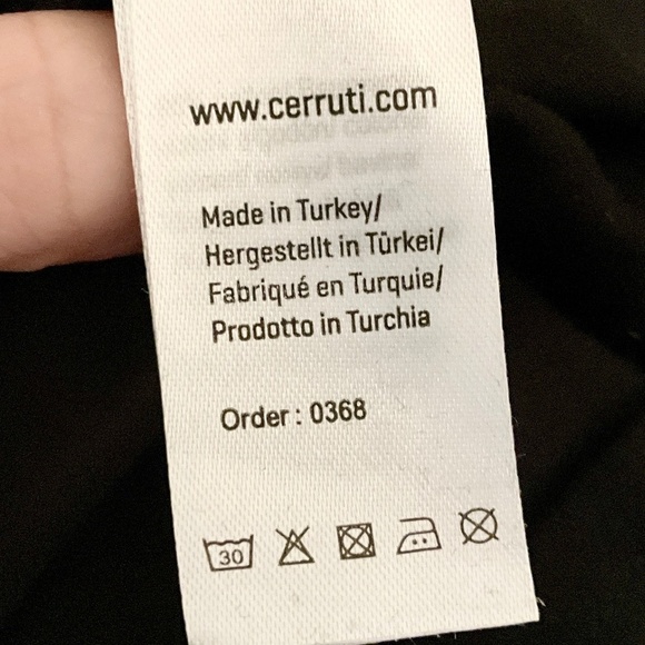 Cerruti 1881 Men’s Tee Black and silver Graphic Y2K sequin short sleeve size M - Picture 6 of 9